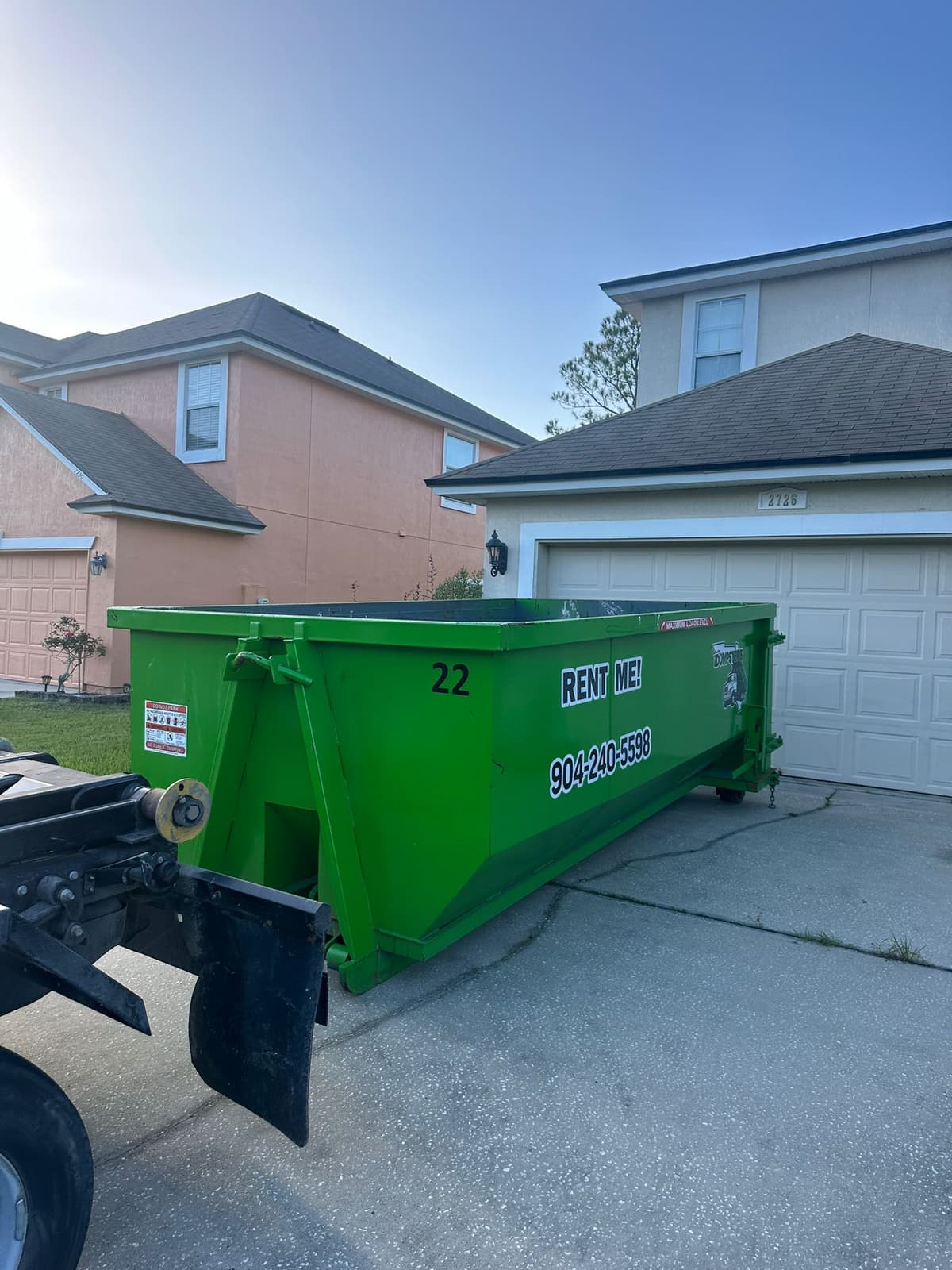 904 Dumpster locally owned dumpster rental company in Jacksonville FL