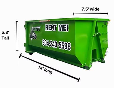 20 Yard Dumpster - Jacksonville FL 20 Yard Dumpster Rental Jacksonville FL